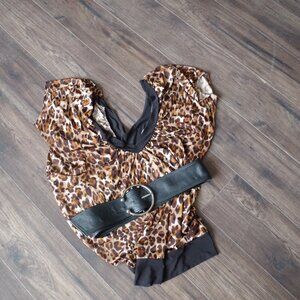 Leopard Print Ladies Blouse By Labanga